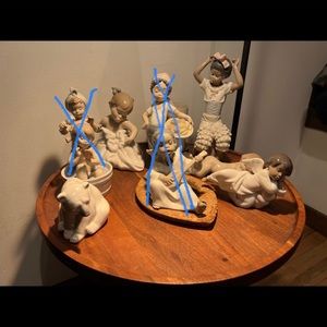 5 lladro/nao figurine bundle
